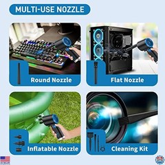 ATEngeus Cordless Air Duster – Powerful Electric Blower for Keyboards, 6000mAh