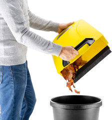 Karcher S4 Twin Walk-Behind Outdoor Hand Push Floor Sweeper – 5.25 Gallon Capac