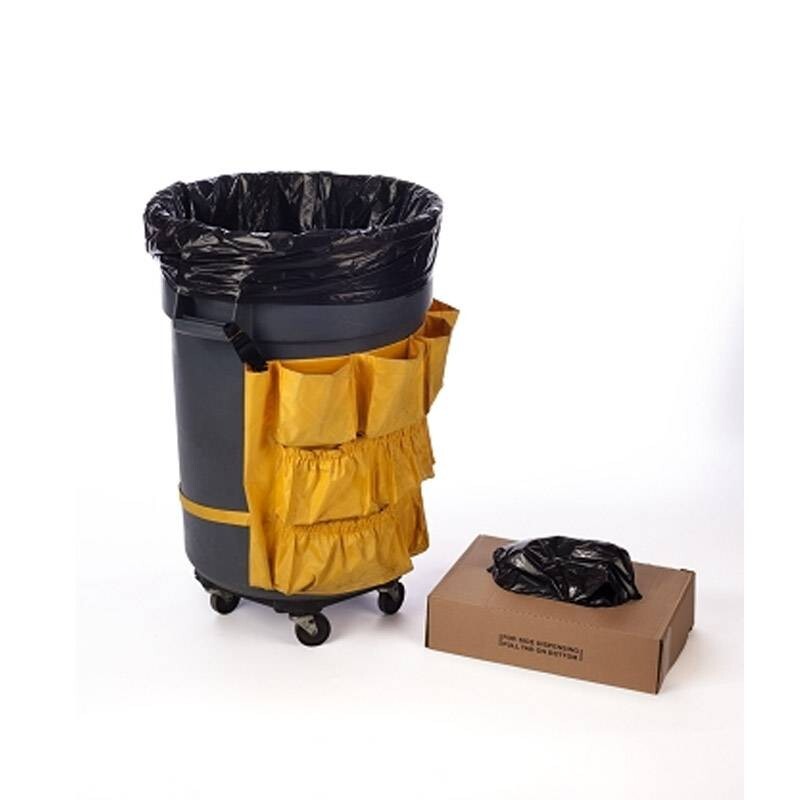 NAPCO 40-45 Gallon Black Trash Bags – 40×48 – 12 Micron – 250/Case – Heavy-Duty