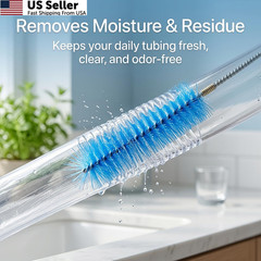 67″ Flexible Drain Brush Set, Double Ended Long Hose Pipe 67 inches, [‘Blue’]