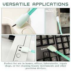 50PCS Foam Cleaning Swabs – Anti-Static Lint-Free Applicators for Green