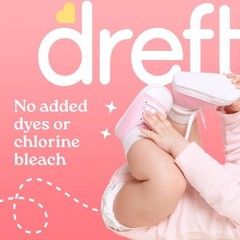 Dreft Baby Liquid Laundry Detergent, Gentle on 150 Fl Oz (Pack of 1), red
