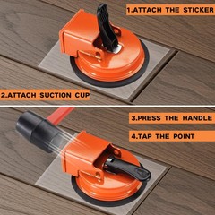 REXBETI Floor Gap Fixer Tool, Plank Repair Kit, Upgraded Improved, Orange