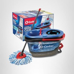 O-Cedar Rinseclean Spin Mop Bucket System Clean Clean Water Removes 99 Of