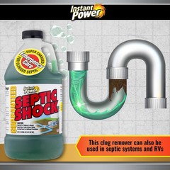 Instant Power Septic Shock – Tank 67.6 Fl Oz (Pack of 1), Blue
