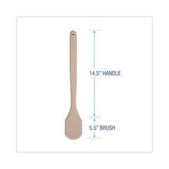 Boardwalk Utility Brush, Cream Nylon Bristles, 5.5″ Brush, 14.5″ Plastic Handle