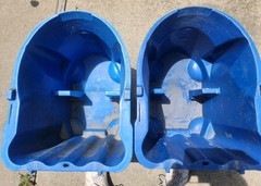 Rubbermaid WaveBrake 26 Qt Mop Buckets Commercial (2) SET OF 2 Heavy Duty Blue