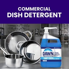 Dawn PRO Manual Pot and Pan Detergent, Dish Soap 128 Fl Oz (Pack of 2), Blue