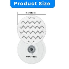 Gabrella 6 Pack 3897A Rotating Steam Mop Pads Replacement Compatible White