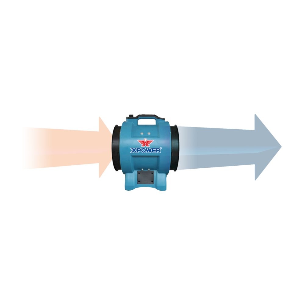 Variable Speed 12″ Diameter Industrial Confined Space Ventilator Fan