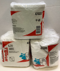 WypAll 47022 L20 Medium Cleaning Towels, 12.5″ x 12″, White, 3pks/68, 204 Total