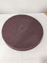PRO-SOURCE 20″ Floor Stripping Pad: Coarse Polyester, Maroon Qty 3 PS-430520