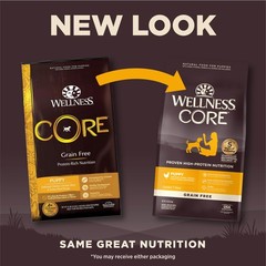 Wellness Core Puppy Dry Dog Food Grain-Free High Protein Natural Chicken Turkey