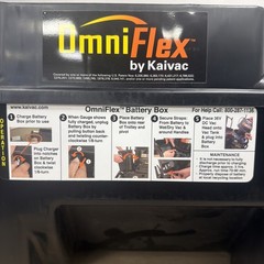 NEW Kaivac OmniFlex Battery Box + Battery And Change Stock