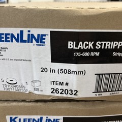 WAXIE (2) Black Stripping Pads, 20″ Diameter, 5/per Box (10) Total Pads