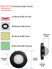 48 Pieces O-Ring Power Pressure 1 inches, Blue, Red, Green, Black, Yellow