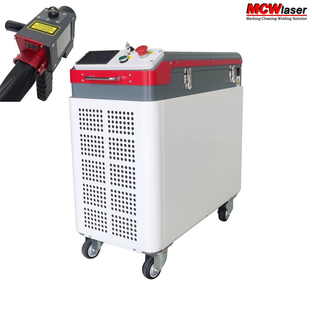 500W Pulse Laser Cleaning Machine Rust Stain Graffiti coating Portable Cleaner