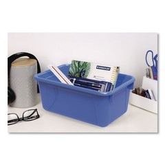 Storex 62414U05C 7.8 x 12.2 x 5.1 Cubby Bins – Assorted Colors (5/Carton) New