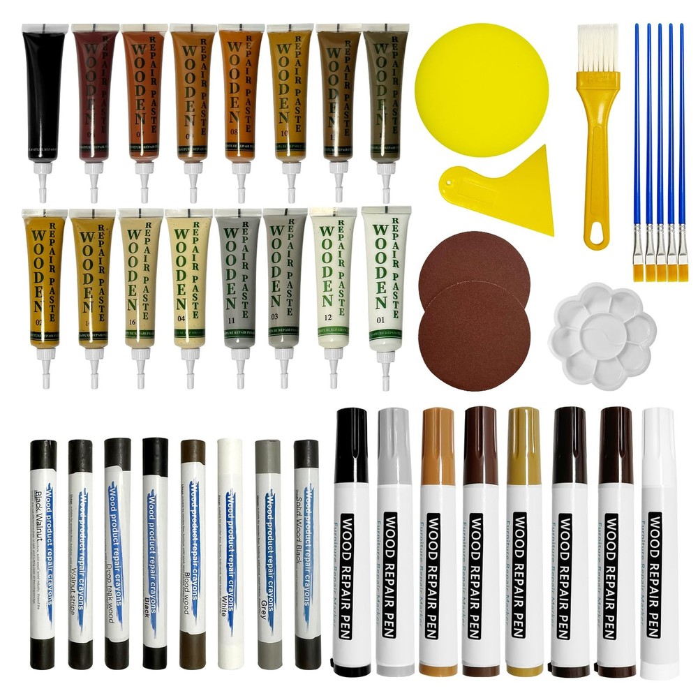 Wooden Furniture Repair kit – a Set of 43 Stain Sticks. Conventional Color