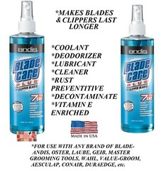 2-ANDIS 7inONE CLIPPER BLADE CARE PLUS Spray Cleaner,Coolant*Also For Wahl,Oster