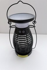 Solar Bug Zapper Mosquito Killer UV Light Camping Lantern USB Rechargeable