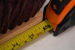 Push Broom Head Floor BWK 20336 Synthetic Bristles Wood Block Purple Threaded