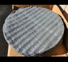 Steel Wool Floor Buffer Pads 20in 09 Pack Elephant Brand Texsteel Tuf