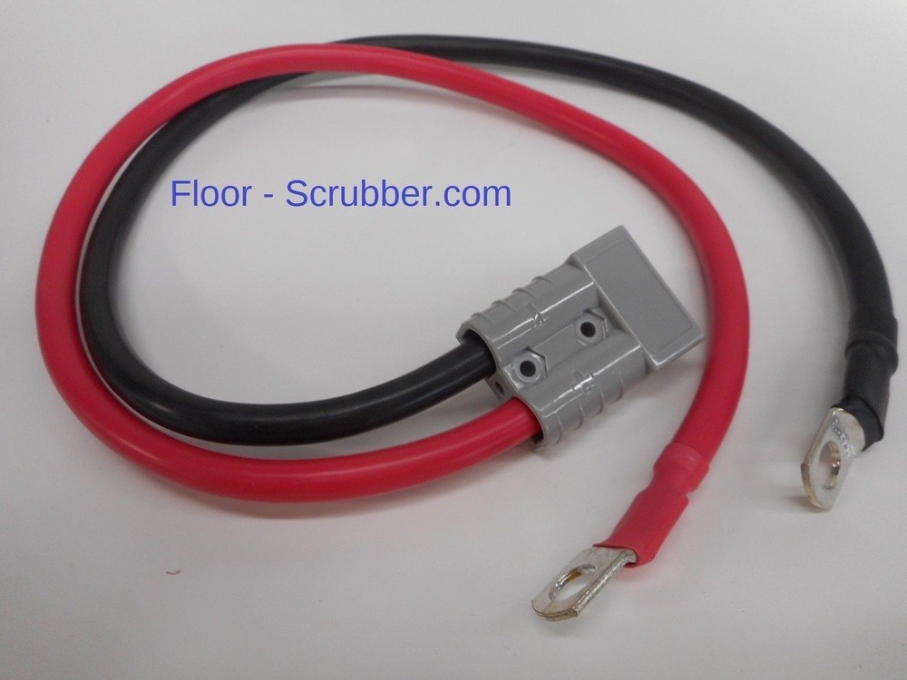 Battery Charger Cord 6GA 24″ with SB50 Grey Plug for 36v Floor Scrubbers