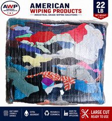 Mechanic Shop Rags Mixed Knit Industrial Wiping Cloth Heavy Duty Cleaning 22 LBS