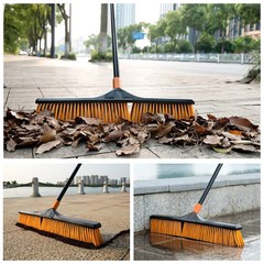 CLEANHOME 24″ Push Broom Heavy Duty In/Outdoor Commercial Broom Brush for Floor