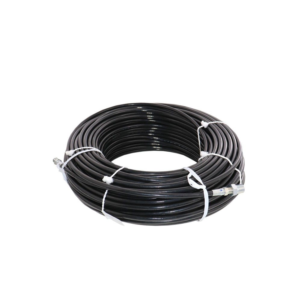 Schieffer 4800 PSI 1/8″ x 200′ Thermoplastic Sewer Jetter Hose MPT 1/4 1/8 Solid