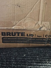 (QTY 6) Rubbermaid Brute Gray 32 Gal Trash Container Lids Commercial 1893163