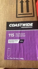 Coastwide 115 Foaming Disinfectant 17oz 6 Pack Aerosol Commercial CWH1402-4