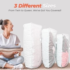 18 Pack Vacuum Storage Bags Set with Rechargeable Wireless Pump