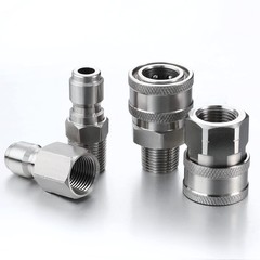 Hotop NPT 3/8 Inch Stainless Steel Inch, Internal Thread, External Thread