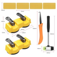 Plank Grabber Floor Fix Pro – 2pcs double-headed suction cups kit, Yellow