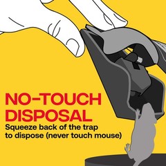 Victor M070B Easy and Safe-Set Power Kill Mouse Trap Quick Clean Gray