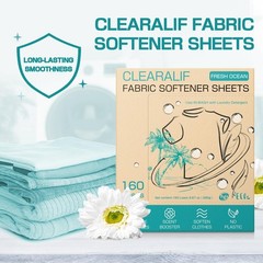 CLEARALIF laundry Fabric Softener Sheets, FRESH OCEAN 160 Count (Pack of 1)