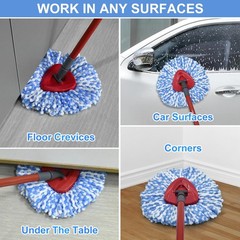 Mop Replace Head, 6 Pack Heads Replacements for Oceda RinseClean 6 pack