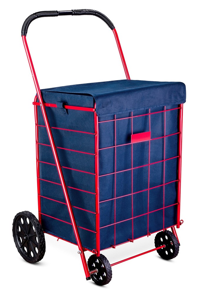 Handy Laundry Shopping Cart Liner, 18″ X 15″ X 24″, Square Bottom, Navy Blue