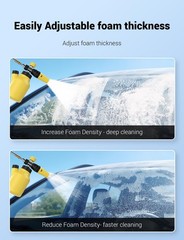 AUTOWN Foam Cannon for Pressure Washer, Car Wash Sprayer with Yellow