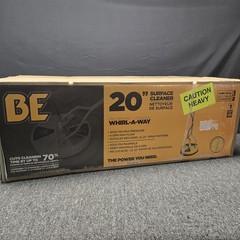 20″ BE Whirl-A-Way Pressure Washer Surface Cleaner Concrete 85.403.007