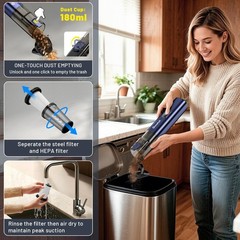 Car Vacuum Portable Cordless, 19500Pa 4-in-1 Handheld 140W Hand Cordless Recharg