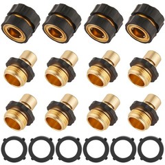BILAL 12 Piece Quick Connect Hose Fittings for Garden 3/4 inch, 12 pcs Set