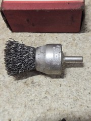 Vintage Anderson 1″ .020 Steel Wire End Brush W/ Shank 5130-263-0235 USA NOS
