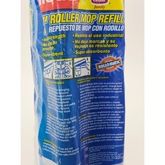 Vileda O-Cedar Roll-O-Matic 10″ Roller Mop Refill Blue Sponge Industrial NEW