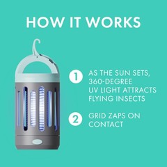 Stem Flying Insect Zapper Indoor And Outdoor Electric Fly Trap Includes