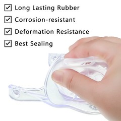 2Pcs 3Inch Toilet Flapper Replacement Kit for 99-827 Flap Parts Clear