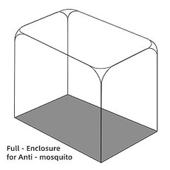 Mosquito Net for Patio Bed Tent King Size Portable Mosquito Netting (87 * 79
