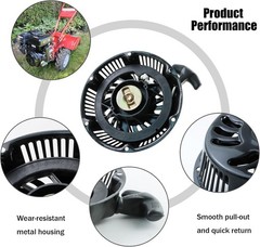 abliubale Pull Start Recoil Starter Assembly Compatible with Harbor Black